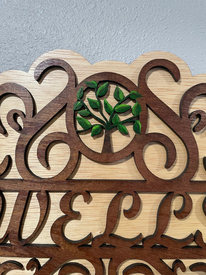 Personalized Family Tree Plaque