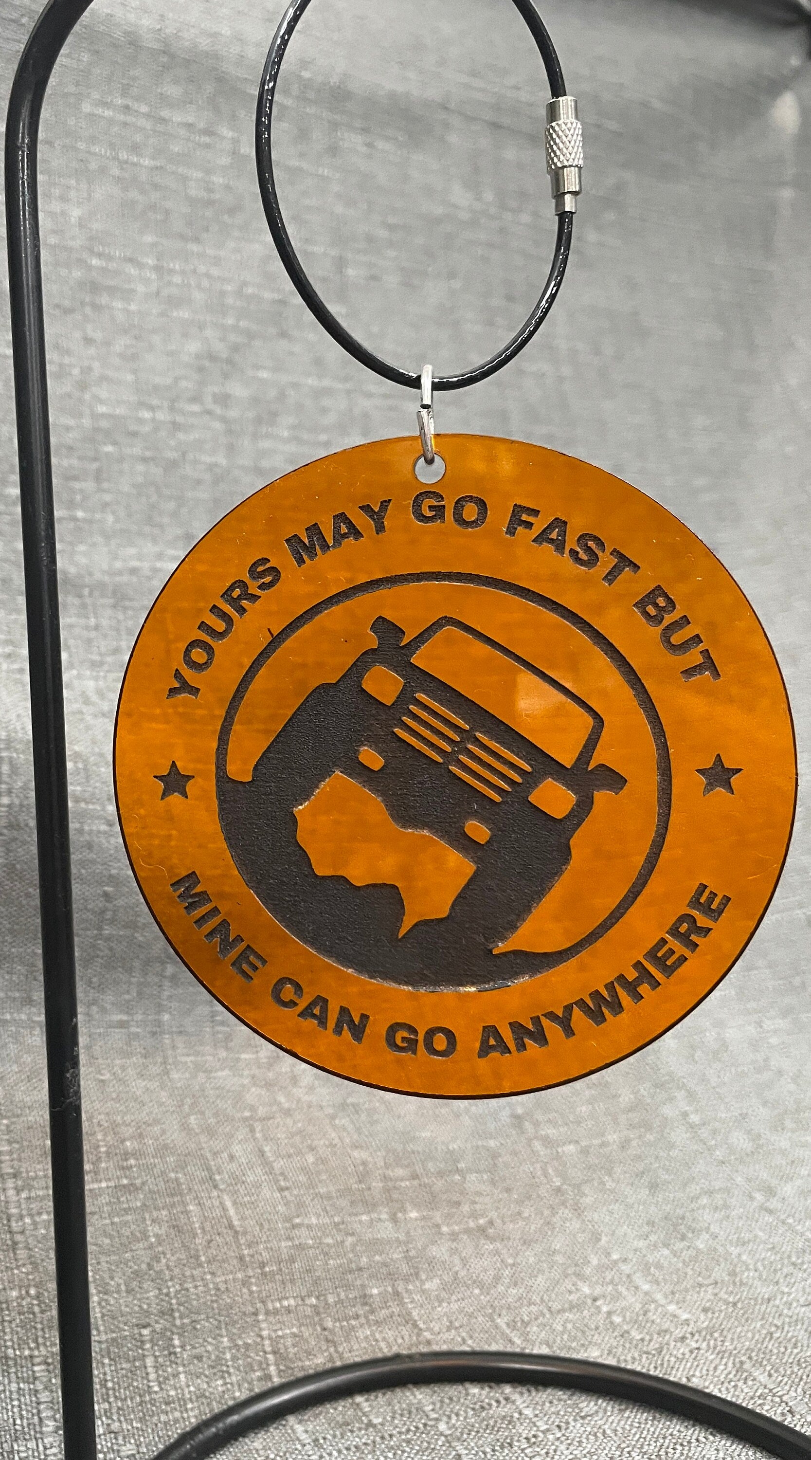 Go Anywhere Acrylic Off Road Vehicle Charm