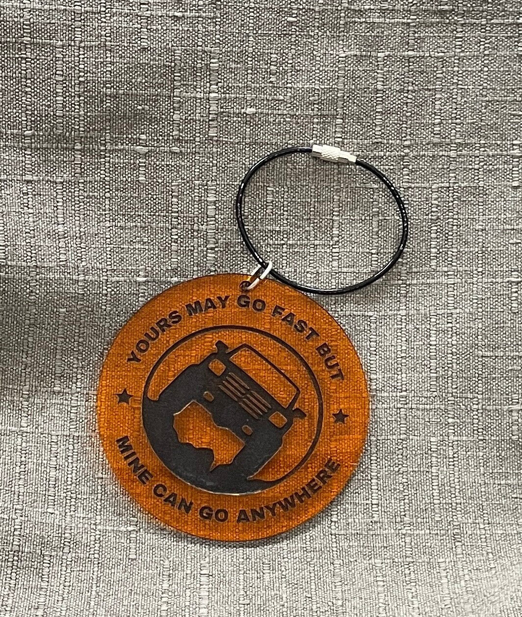 Go Anywhere Acrylic Off Road Vehicle Charm