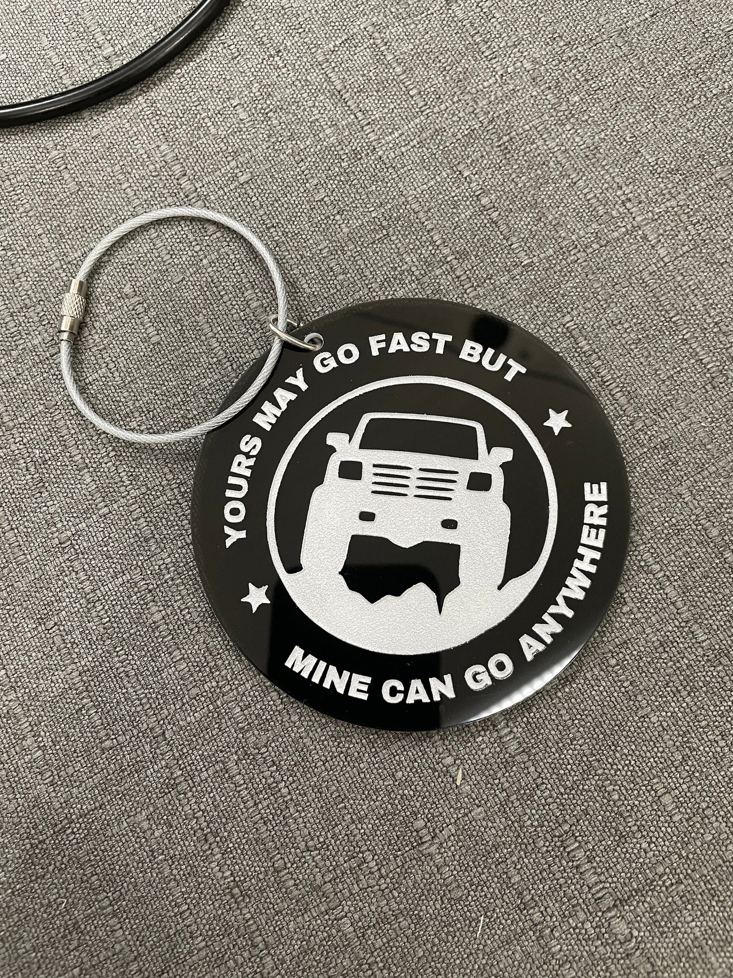 Go Anywhere Acrylic Off Road Vehicle Charm