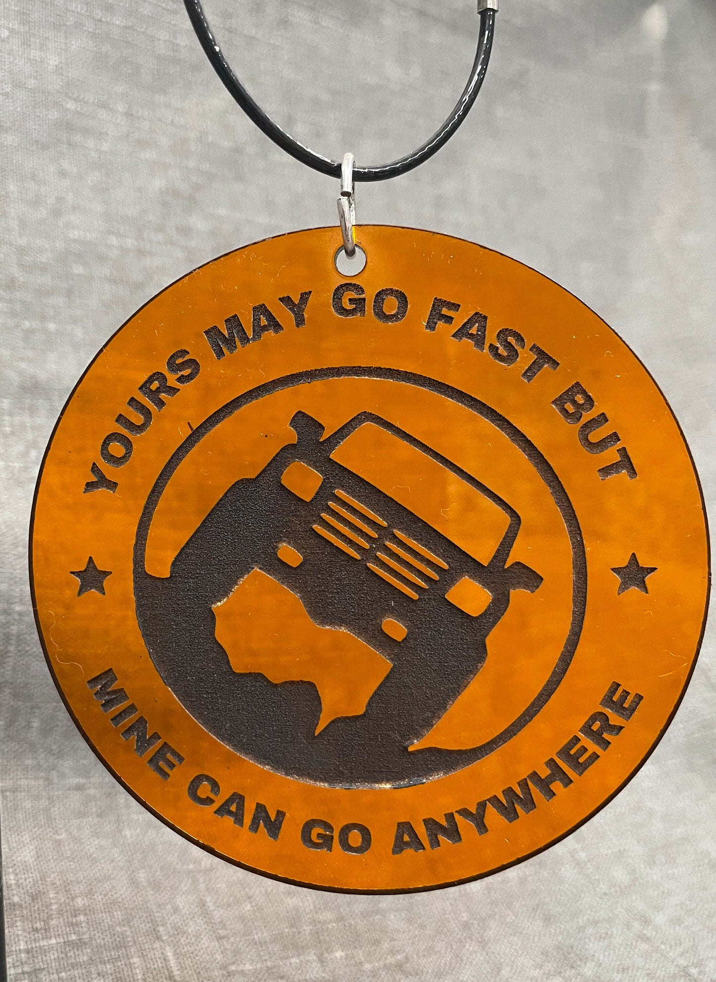 Go Anywhere Acrylic Off Road Vehicle Charm