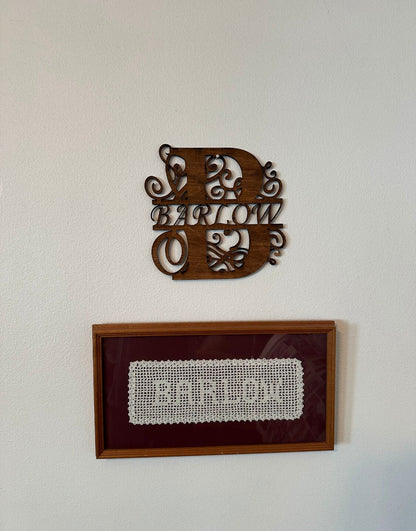 Personalized Initial & Name Wall Sign